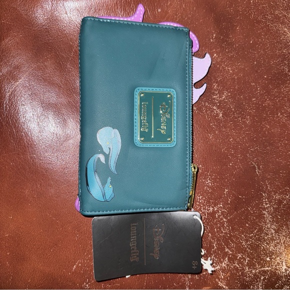 Loungefly Disney Ursula and Ariel Wallet - Purple and Black - Picture 2 of 2